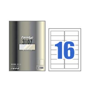 [폼텍] LB-3107 레이저 광택 라벨(16칸/A4)_100매입